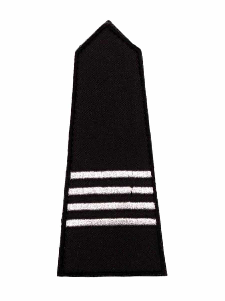 Epaulets with velcro attachment, 4 narrow stripes