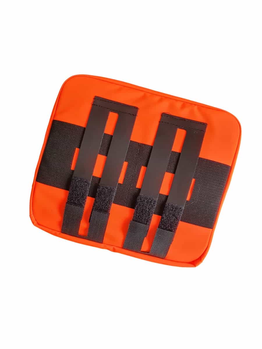 Equipment pouch, 200 mm x 180 mm, horizontal, HiVis EN 20471 orange