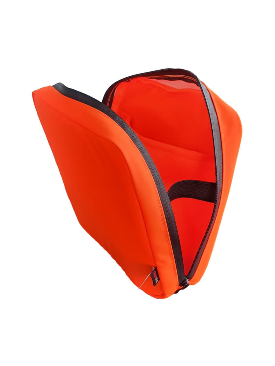 Equipment pouch, 200 mm x 180 mm, horizontal, HiVis EN 20471 orange