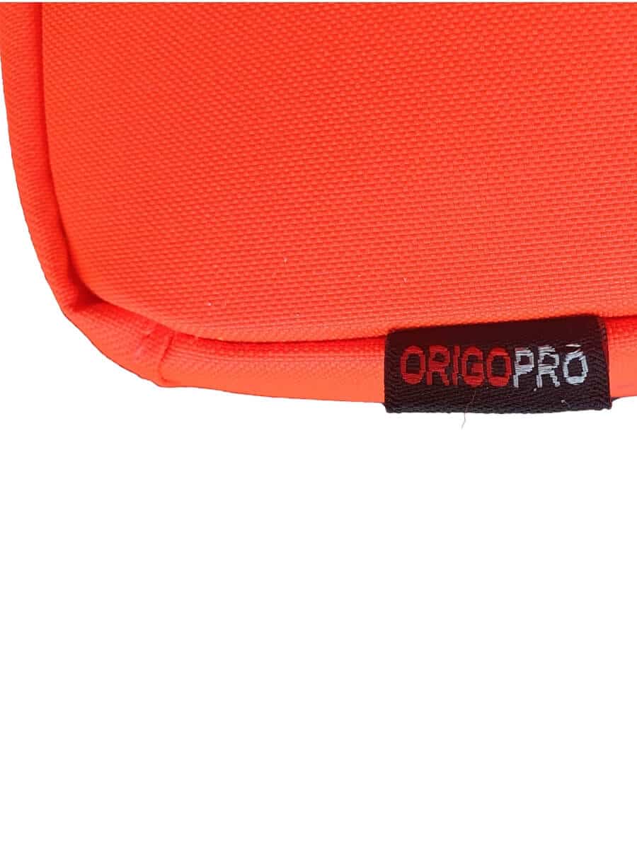 Equipment pouch, 200 mm x 180 mm, horizontal, HiVis EN 20471 orange