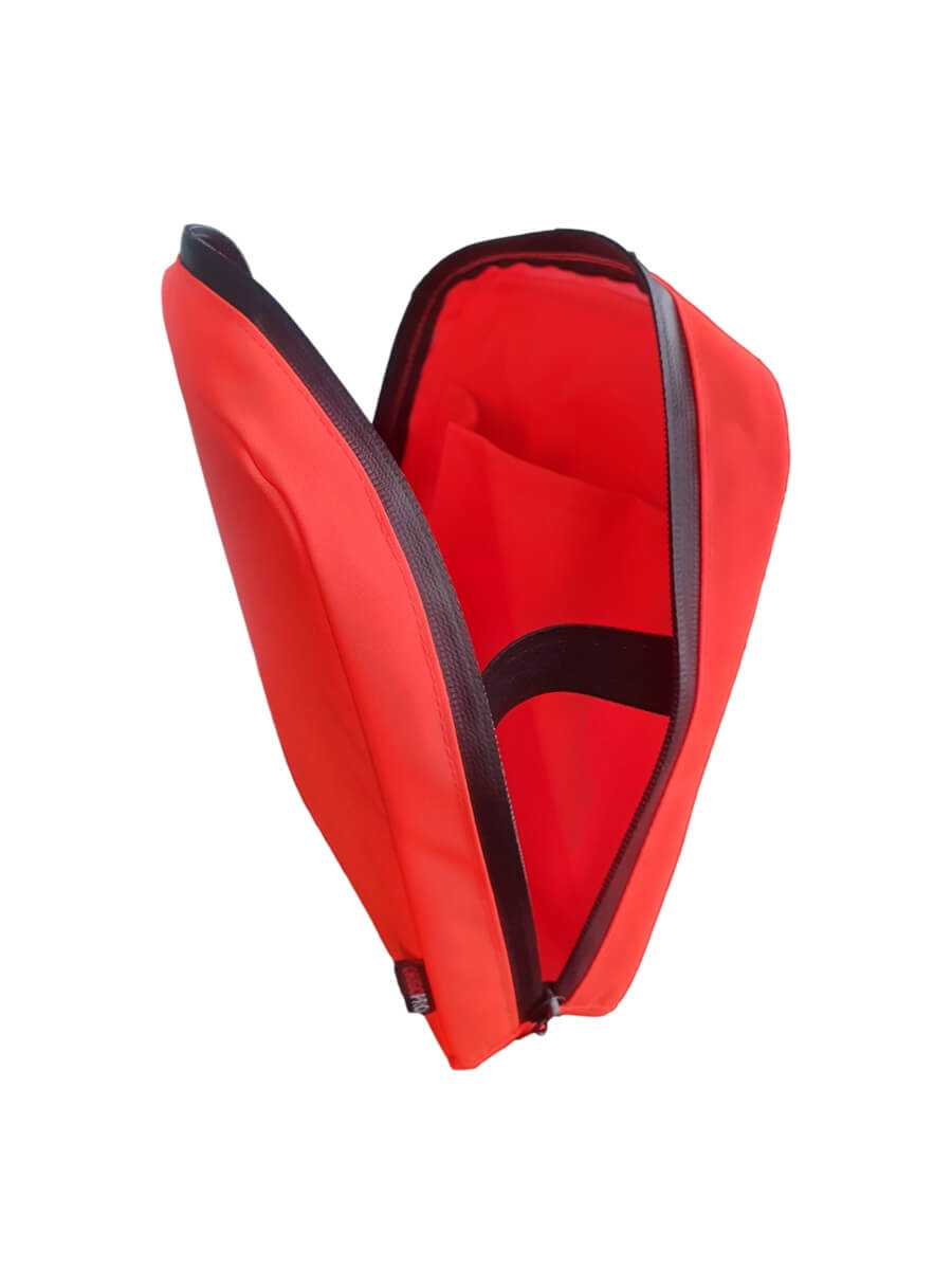 Equipment pouch, 200 mm x 180 mm, horizontal, HiVis EN 20471 orange