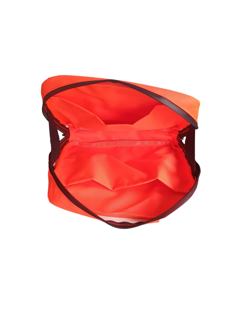 Equipment pouch, 200 mm x 180 mm, horizontal, HiVis EN 20471 orange