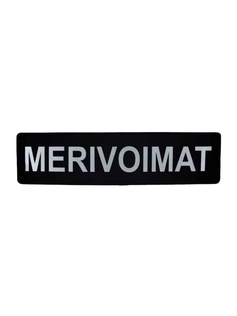 MERIVOIMAT selkämerkki, musta