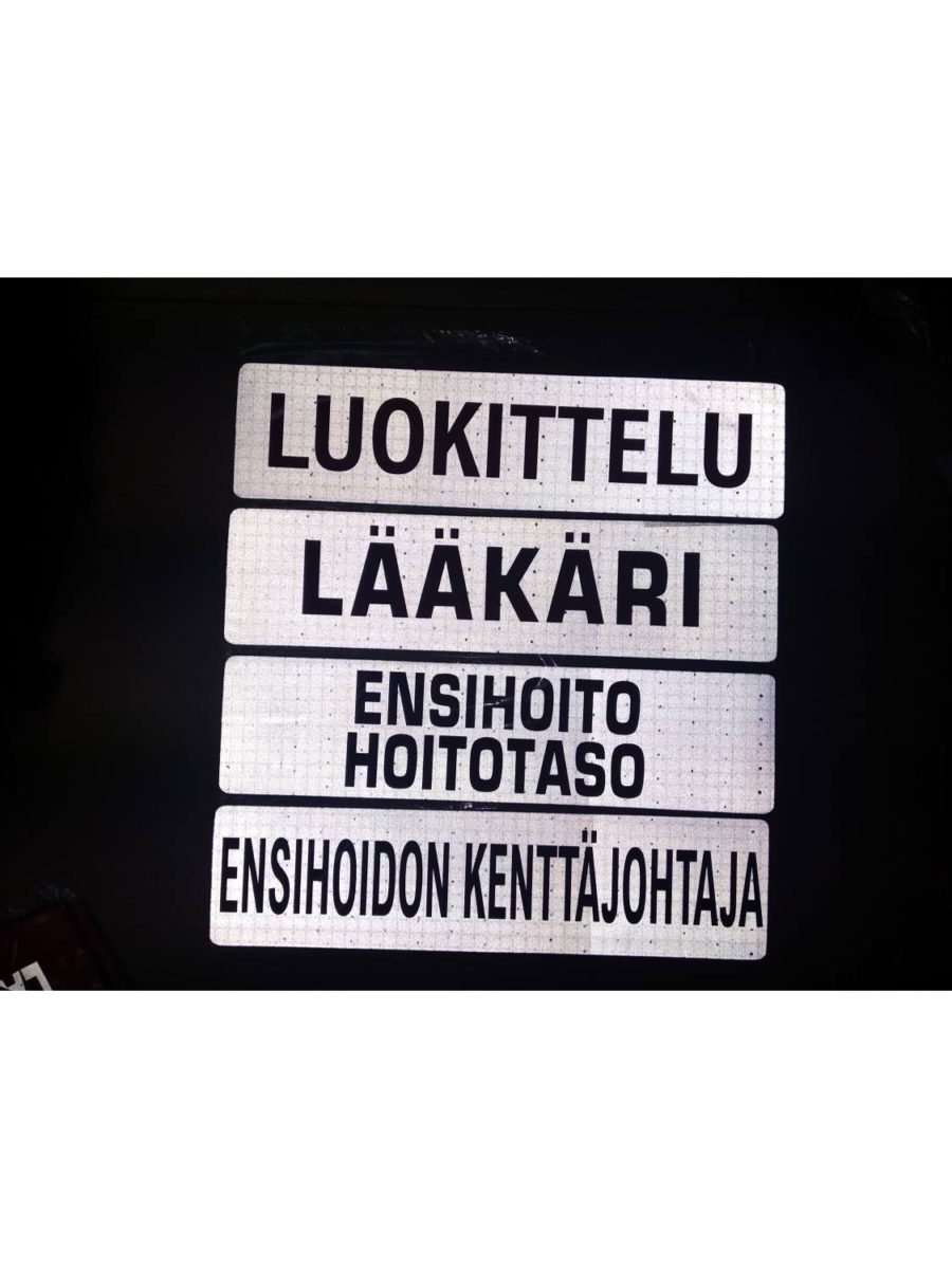 Huomioliivi/Varusteliivi EN 20471 Punainen, ruudukolla
