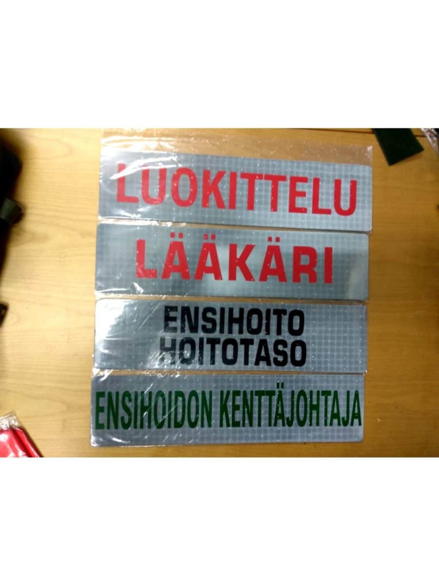 Huomioliivi/Varusteliivi EN 20471 Punainen, ruudukolla