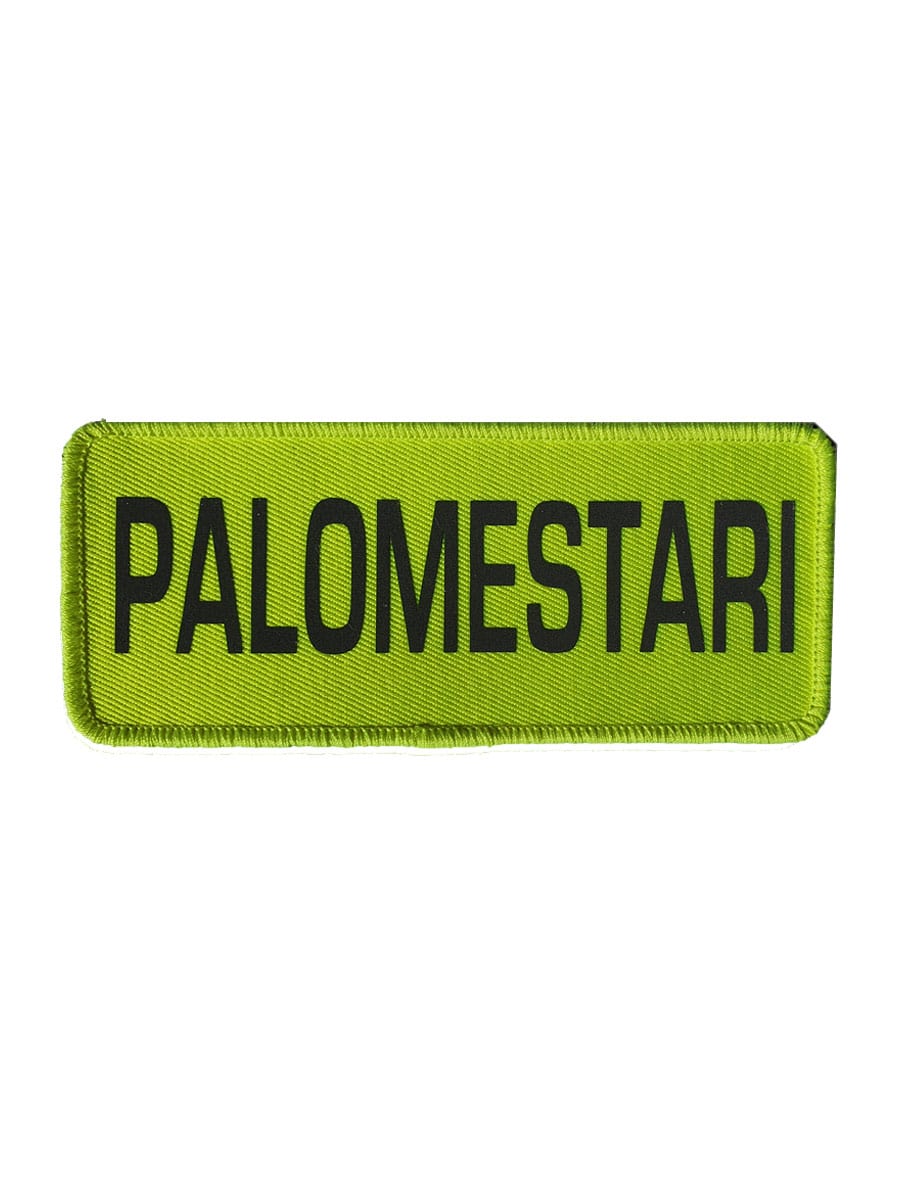 PALOMESTARI rintamerkki, keltainen