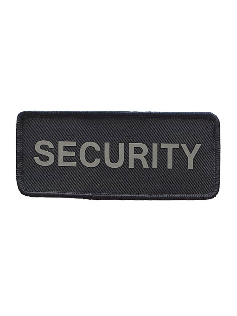SECURITY rintamerkki, musta