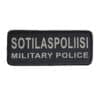 sotilaspoliisi rintamerkki musta