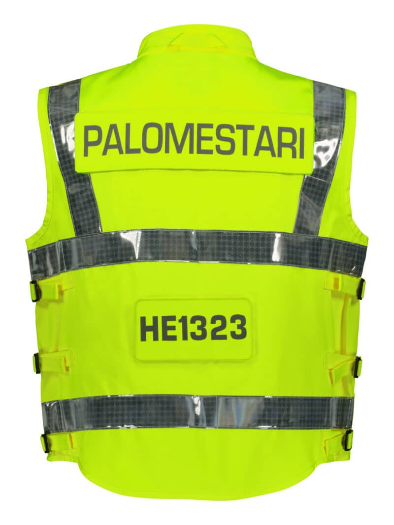 HiVis Vest EN 20471 YellowSilver Back