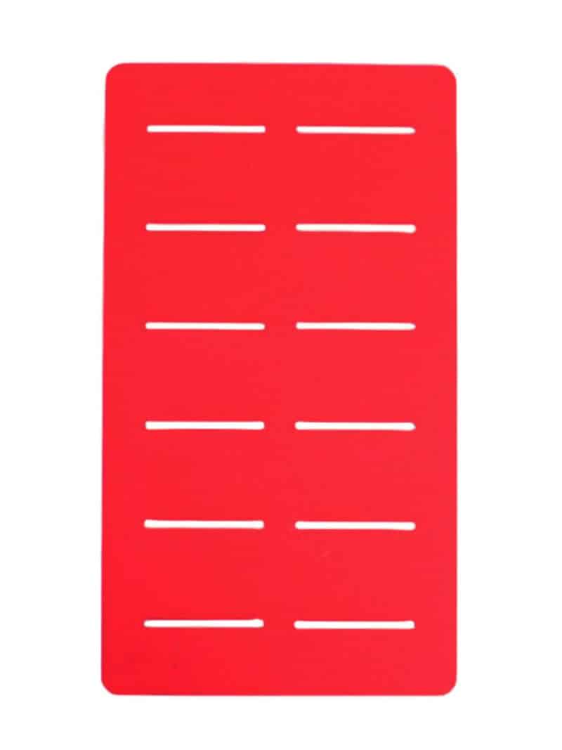 Molle panel 90 × 160 mm for clothes  without a ready fastening base, EN 20471 HiVis Red