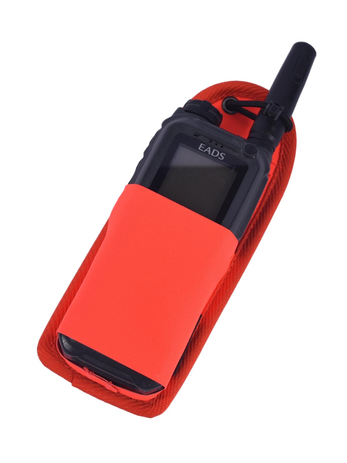 TETRA phone pouch for Airbus THR9i, EN 20471 HiVis Red