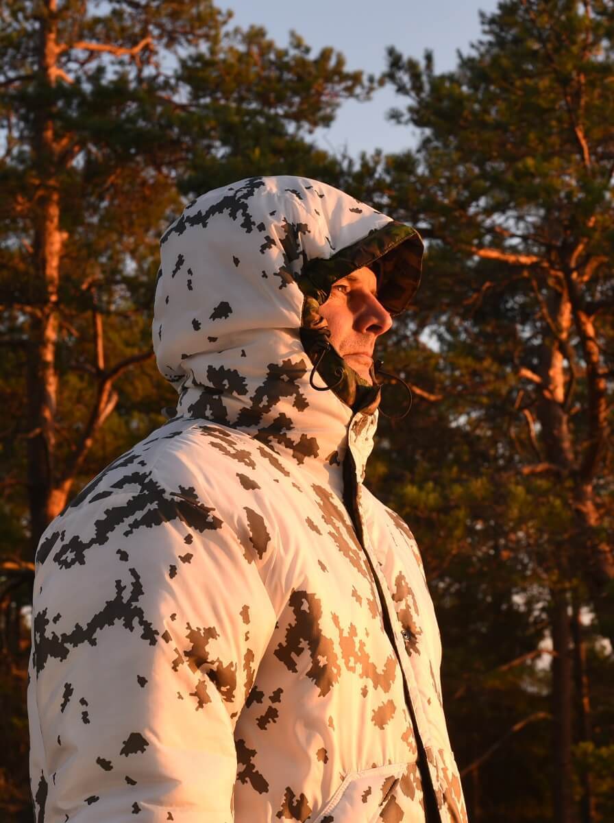 Guerilla-Jacke mit Kohlefaserverstärkung M05 Waldtarnmuster / M05 Schneemuster
