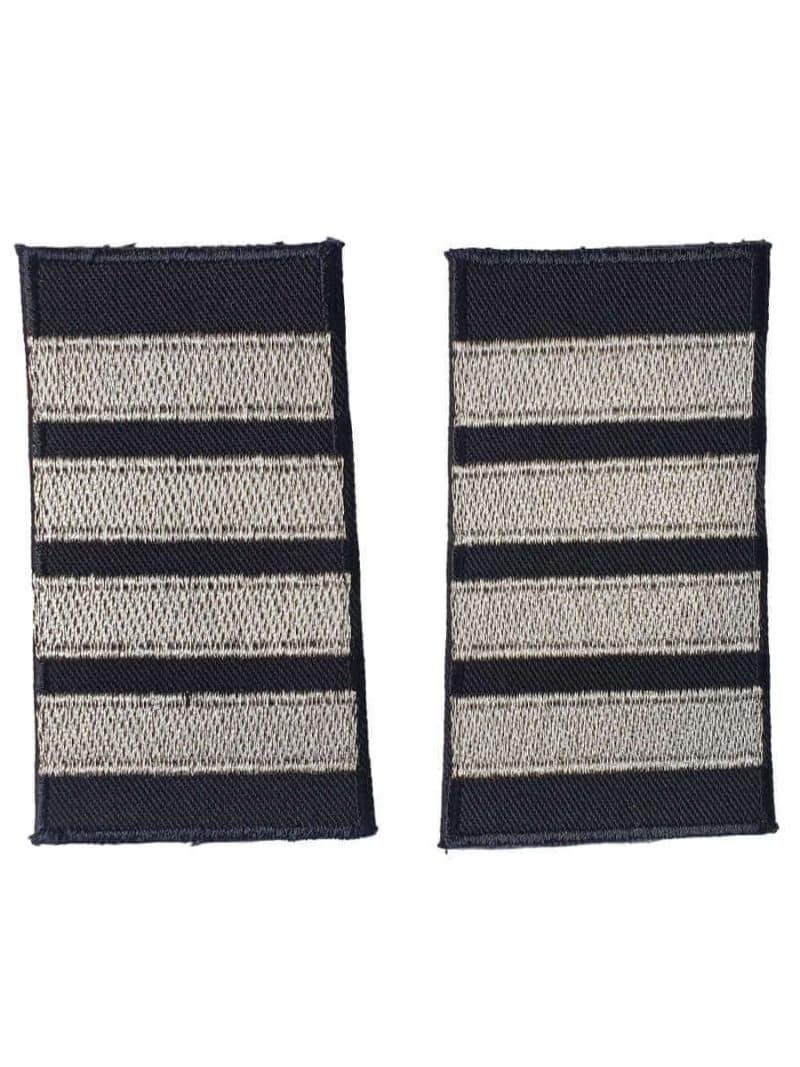 Epaulets, 4 x 12 mm wide stripes