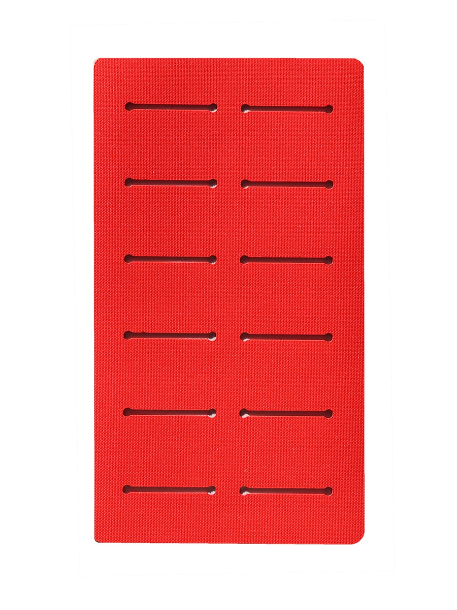 Molle-Panel 90 × 160 mm für Kleidung ohne vorgefertigte Befestigungsvorrichtung, rot