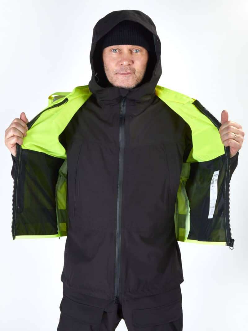 hivis huomioliivi keltainen tilavat taskut