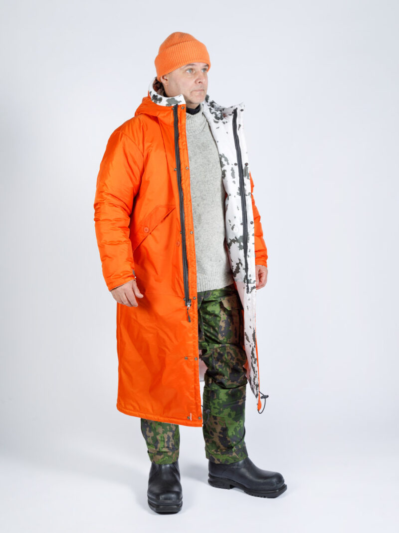 Guerilla-Jacke mit Kohlefaserverstärkung M05 Schneemuster / Orange
