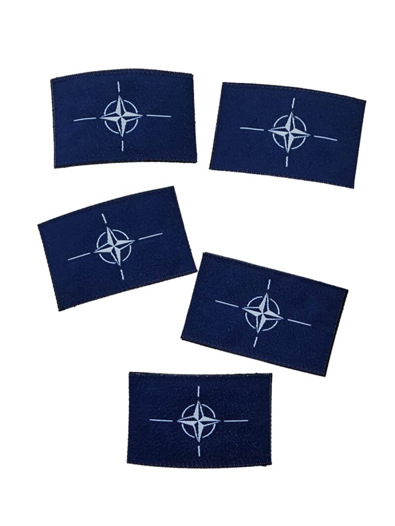 NATO Flagge 30x50mm, 5 Stücke
