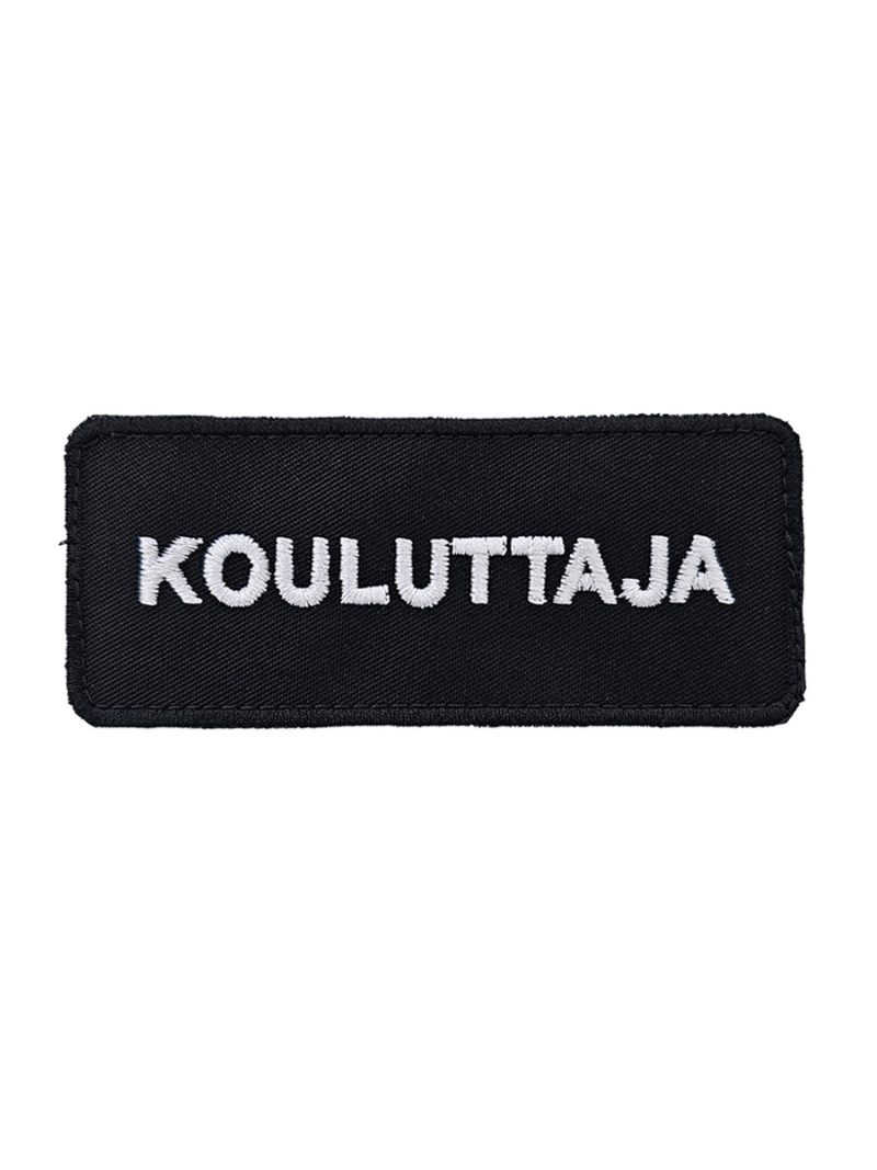 Kouluttaja rintamerkki, brodeerattu, musta