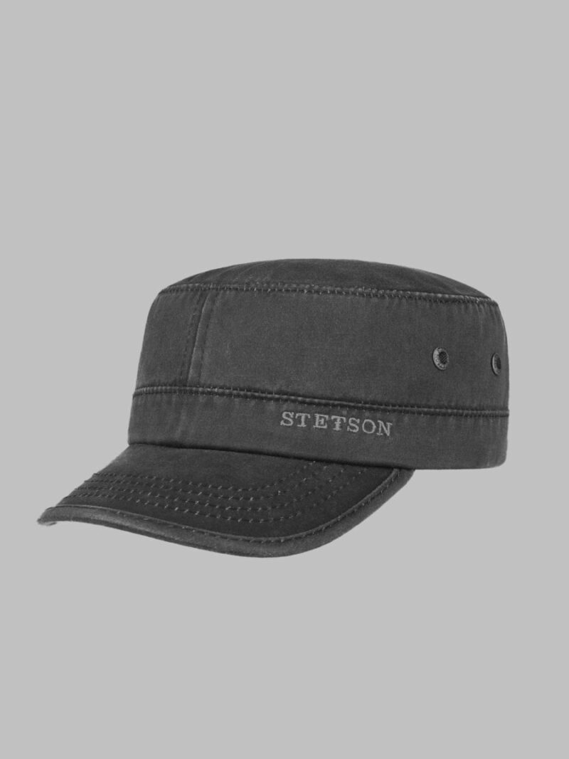 STETSON Army Cap -black co/pes